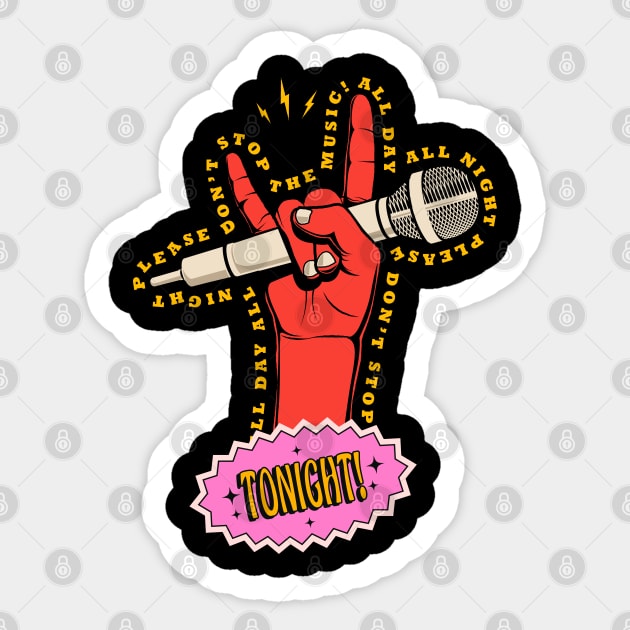 tonight show rock best Sticker by Liveshow